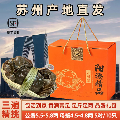 阳澄精品湖核心养殖特大大闸蟹