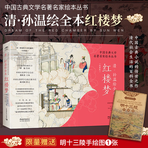 官方正版《中国古典文学名著名家绘本丛书：清·孙温绘全本红楼梦》经典版 230幅绢本彩绘再现红楼梦的主要故事情节人物场景