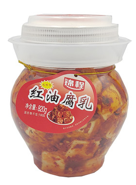 湖南特产霉豆腐衡阳锦程腐乳豆腐乳香辣调味品下饭菜450g820g