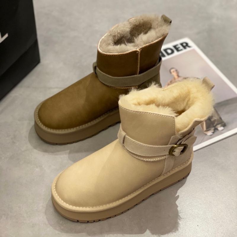 保暖新款加绒厚底冬季百搭短靴