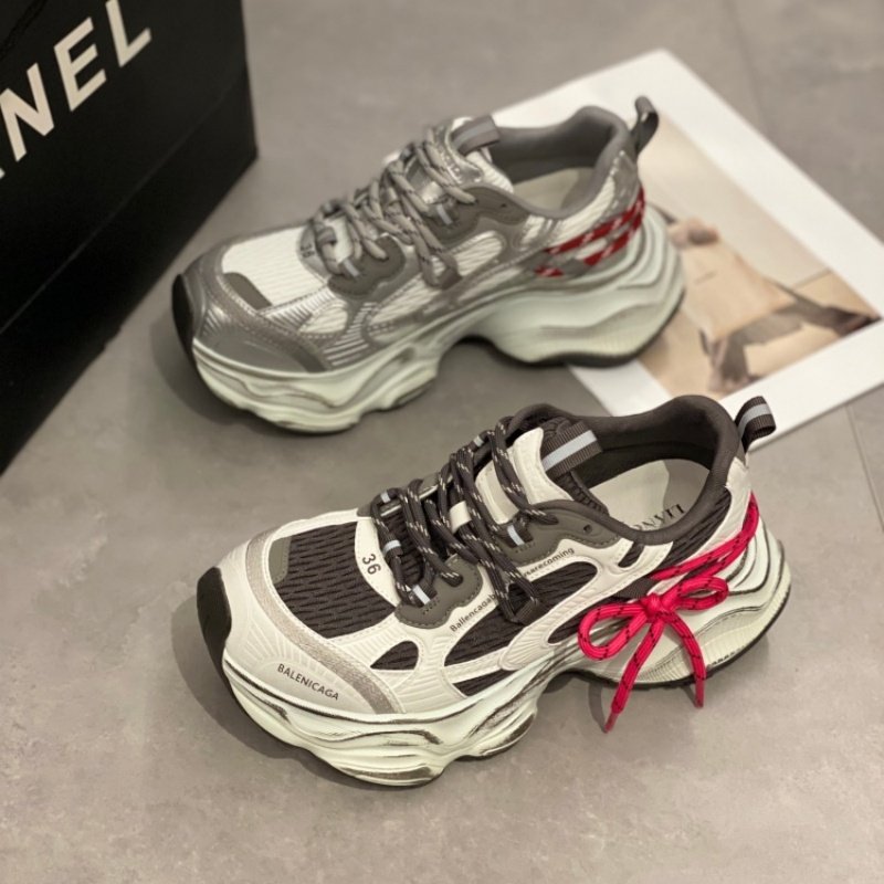 厚底复古老爹鞋女2026运动休闲鞋撞色系带百搭增高显瘦轻便运动鞋,女鞋,时尚休闲鞋,淘宝优惠券,粉丝福利购,淘宝优惠卷