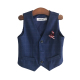 儿童马甲外套男童韩版 休闲背心童装 时尚 西装 配胸花 新款 2025春秋季