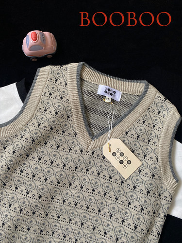 春秋季婴幼童休闲针织马甲背心