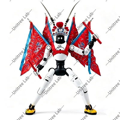 智元灵犀X2衣服人形机器人表演服饰京剧戏曲靠旗演出道具周边服装
