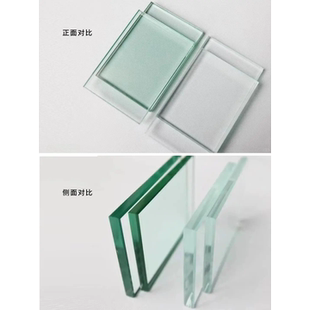 鱼缸造景超白玻璃方形异形开孔浮法玻璃展柜隔断灰玻绿玻蓝玻黑玻