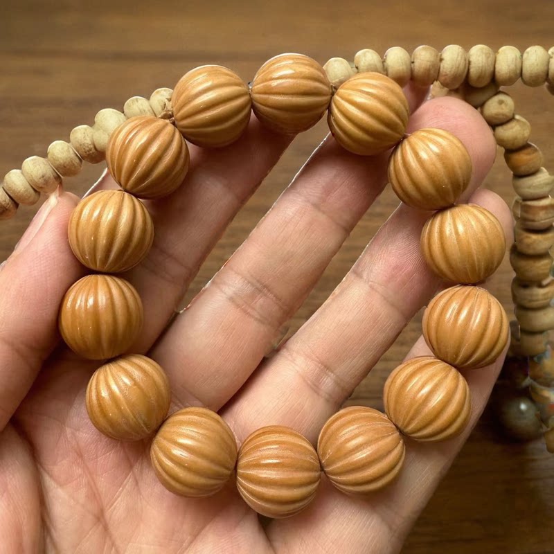 超划算猴头核桃手串雕刻南瓜珠核雕佛珠手捻文玩菩提父亲节送礼