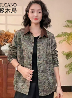 啄木鸟中老年妈妈装衬衣外套