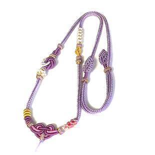 纯手工编绳项链男女高货翡翠黄金锁松石蜜蜡南红吊坠挂绳可调节