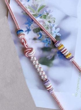 手工绳挂链八股项链毛衣链饰品中国风手工编制悟空结高端项链绳