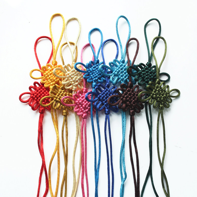全手工编织 5号12结中国结 diy包挂件中国结 车挂中国结