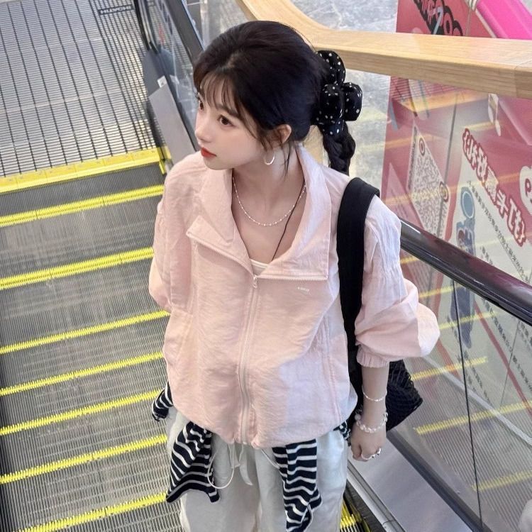 慵懒风衬衫外搭物理防晒衬衣女夏