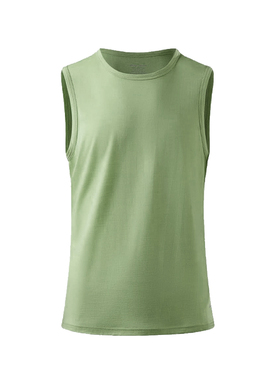 SHEEP RUN 美利奴羊毛背心美丽诺男运动跑步透气排汗速干坎肩T恤