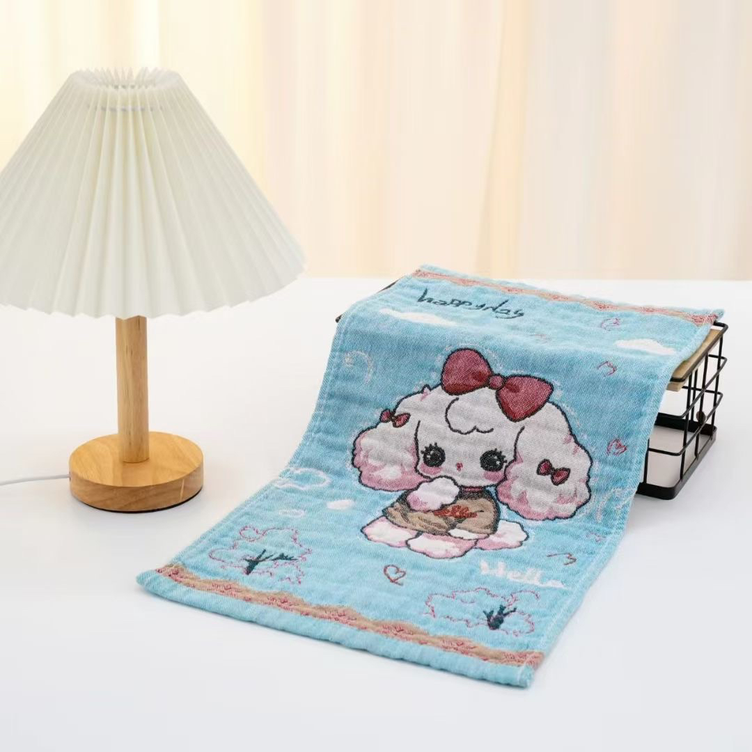 纯棉小毛巾25x50儿童专用5条装洗脸童巾全棉擦汗手帕2025新款