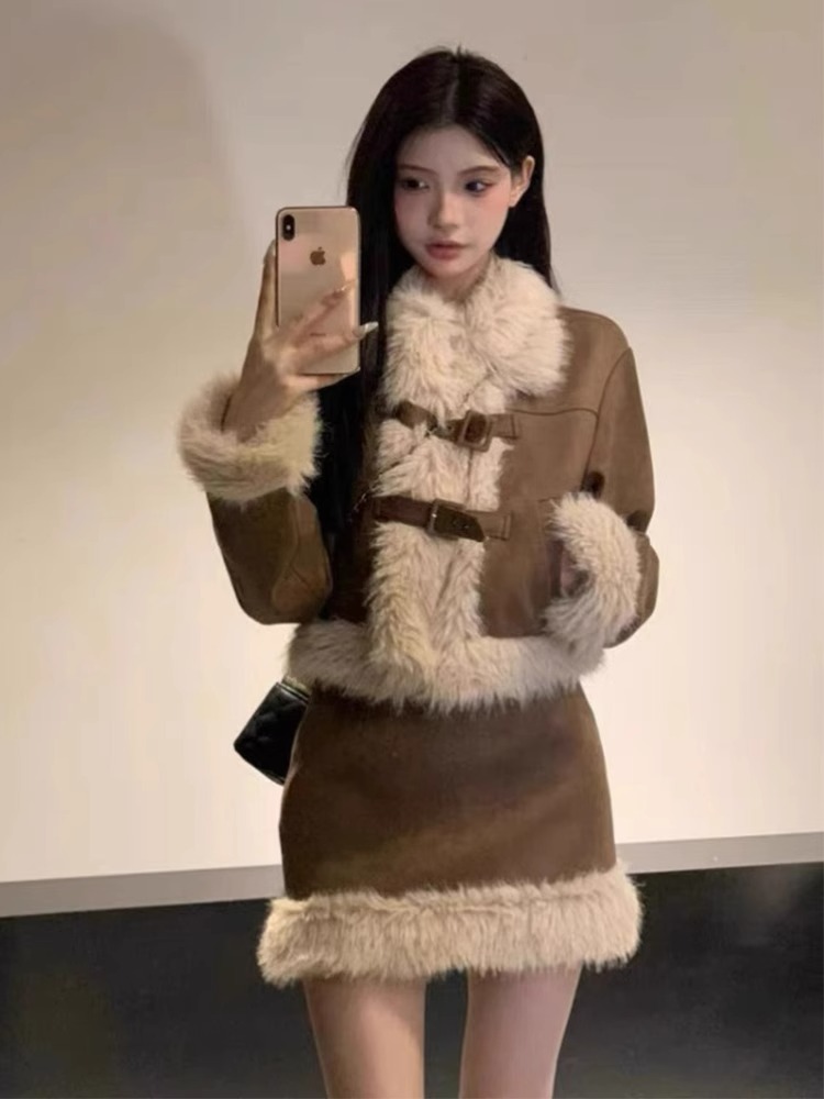 富家千金毛呢外套女秋搭配一整套