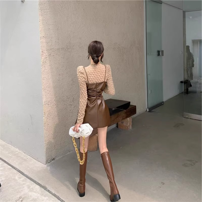 高级感茶歇初恋吊带裙子套装