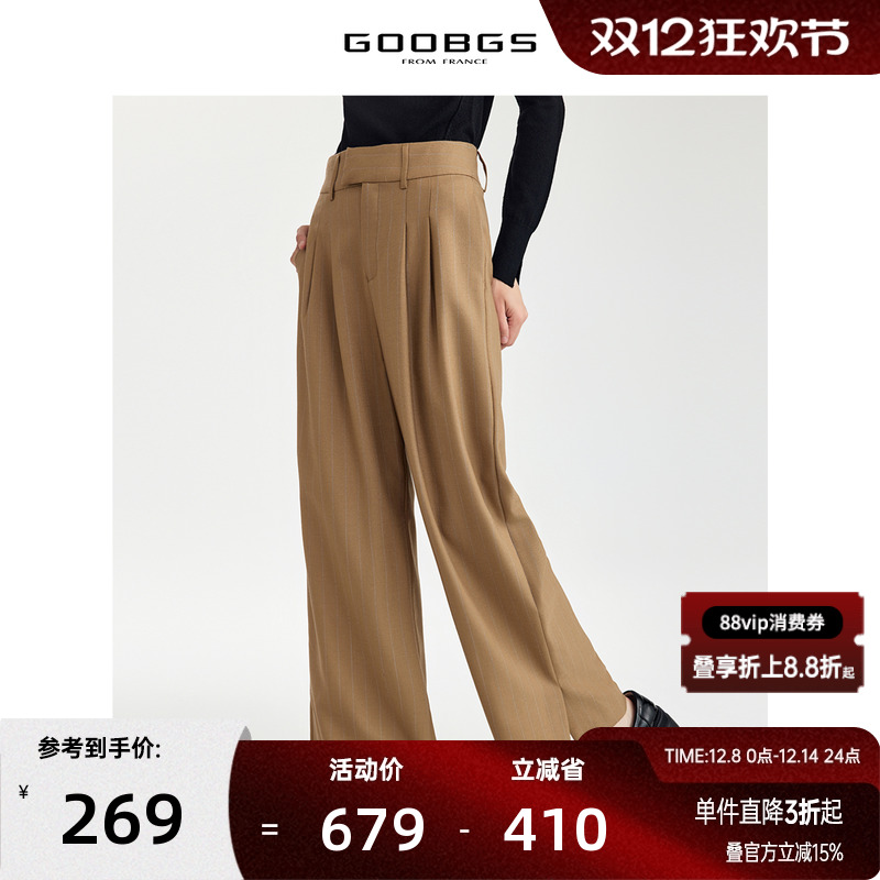 自然腰GOOBGS/谷邦长裤