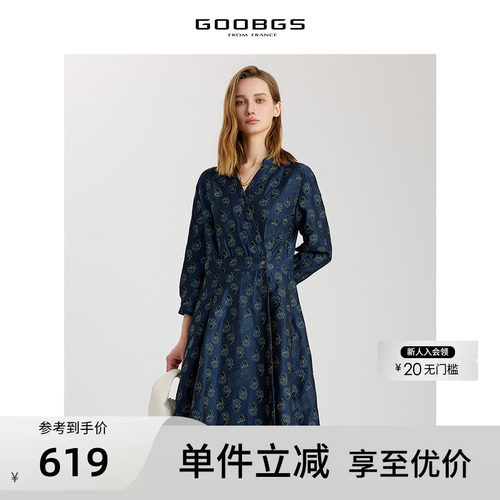 GOOBGS/谷邦优雅连衣裙·