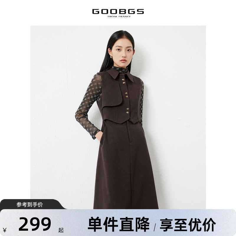 GOOBGS谷邦无袖连衣裙