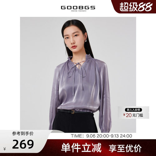 GOOBGS谷邦长袖衬衫女