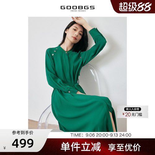 GOOBGS谷邦长袖连衣裙