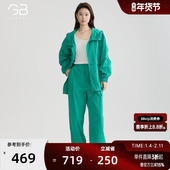 谷邦连帽短款 外套女2025春秋新款 户外休闲宽松显瘦夹克防晒上衣