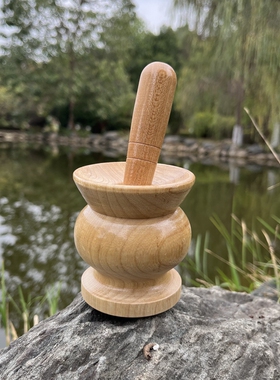 纯实木环保黑白胡椒花椒研磨器厨房家用手工现磨手动调味瓶