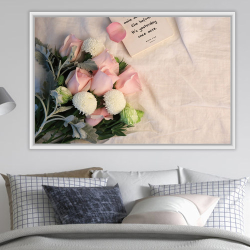 卧室床头防水花卉可定制墙纸纸