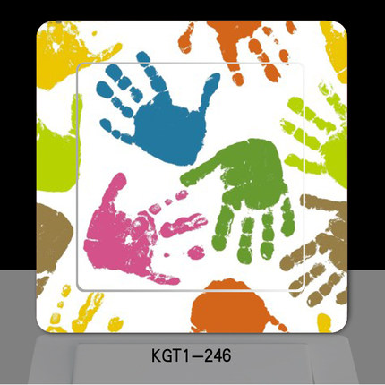 彩色卡通可爱开关贴【创意系列】儿童房间插座贴客厅书房开关装饰