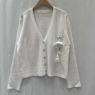 单排扣开衫 套头背心十长袖 女潮衣 针织字母系列无袖 2026年春夏新款