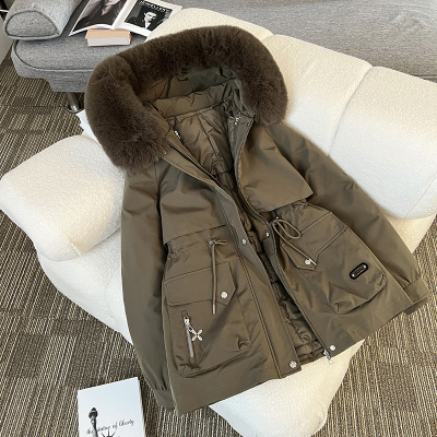 中长款显瘦冬季气质棉衣外套