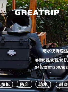 慕旅哈雷街霸哈雷883哈雷夜行者975宝马r18防水快拆边包侧包