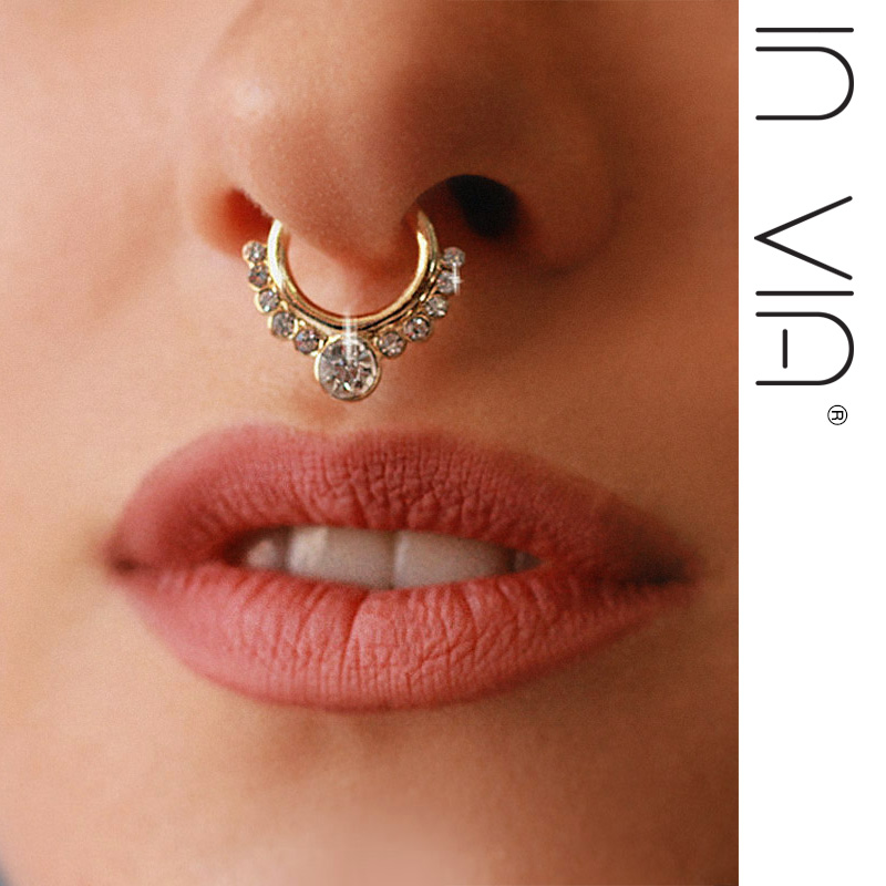 假贴印度防过敏鼻环超闪嬉皮首饰