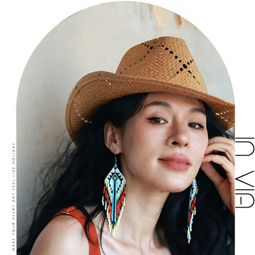 波西米亚风印第安夸张嬉皮耳环