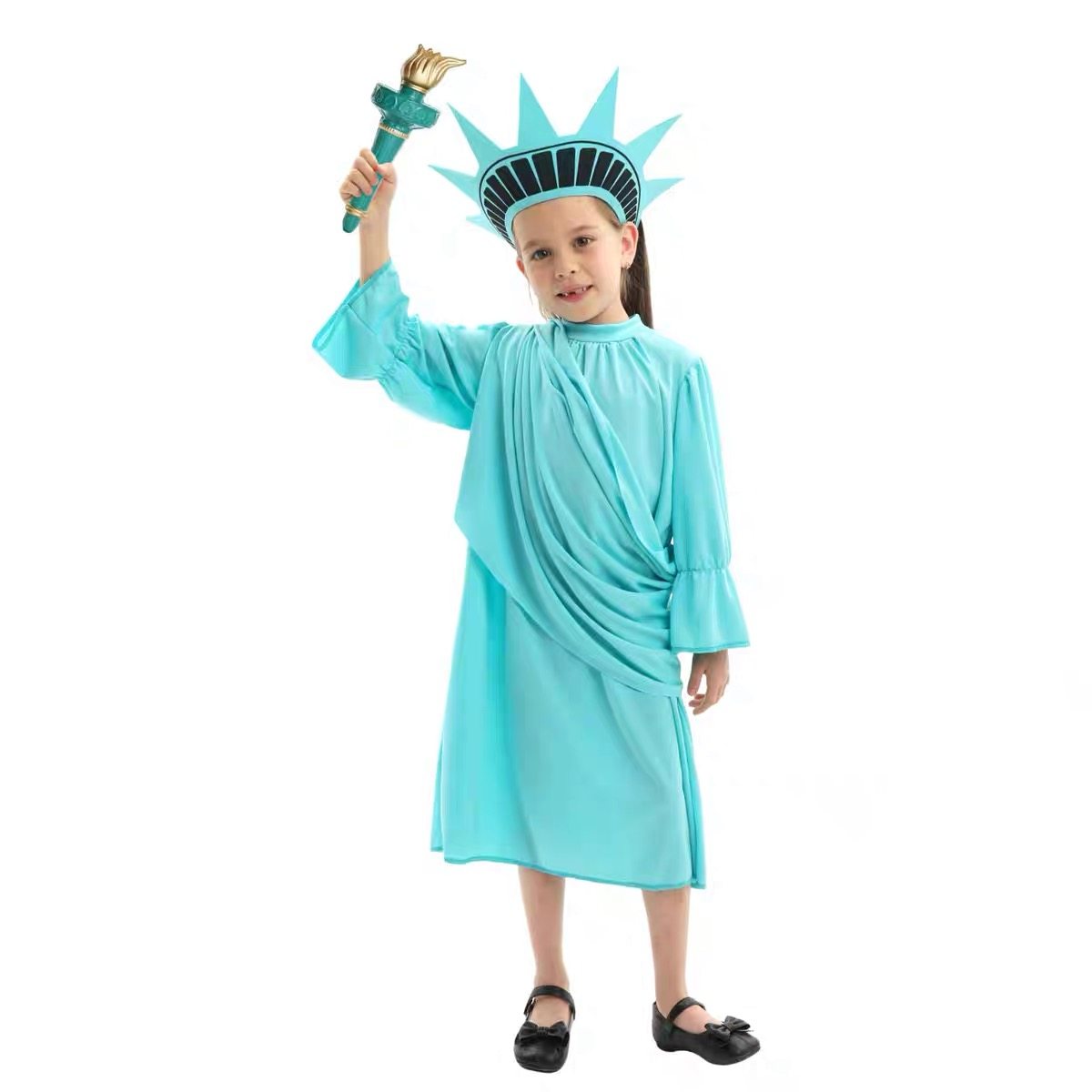 美国自由女神cos服圣衣万圣节古罗马长袍独立日cosplay套装