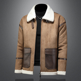 冬季男装大码皮毛一体加绒加厚外套DSD308-Y1001-P240镂空，女装短外套，电商D308