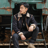 模特外景冬季皮毛一体男加绒加厚外套Z131-P240，女装短外套，电商D308