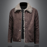 冬季男装大码皮毛一体加绒加厚外套DSD308-Z8808-P265镂空，女装短外套，电商D308