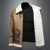 冬季男装大码皮毛一体加绒加厚外套DSD308-Y1001-P240镂空，女装短外套，电商D308