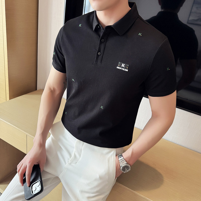 2025夏季新款翻领短袖  POLO衫男 PL6603-P55图片