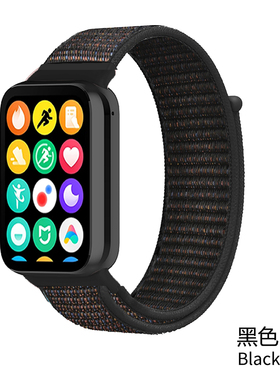 适用小米9pro手表表带8pro腕带运动红米watch6/4/5手表带男透气八九代夏天高级感女新款磁吸尼龙编织替换通用