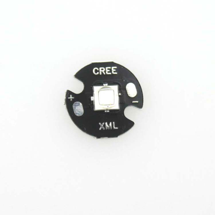 XM-L2 5W 1A 宝蓝光 灯珠焊16mm 铝基板