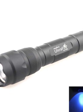 UltraFire 502B CREE 395nm UV 紫光手电筒 验钞 荧光粉检测