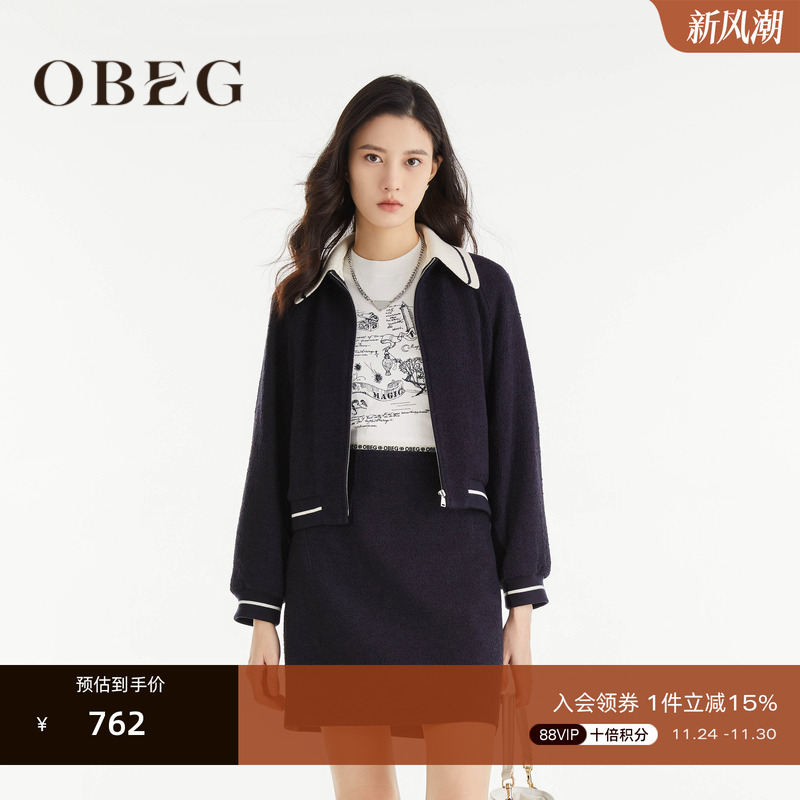 obeg欧碧倩时尚短外套