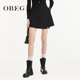OBEG欧碧倩不规则a字短裙春秋显腿长酷飒垂感裙裤 10463080