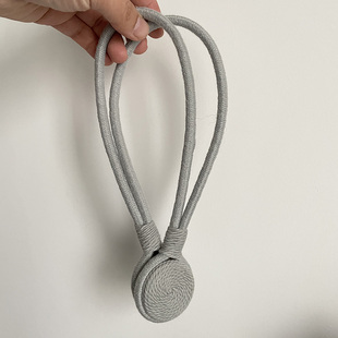 法式小圆饼 轻奢高档客厅窗帘绑带磁性收纳收拢吸附简约扣环结婚