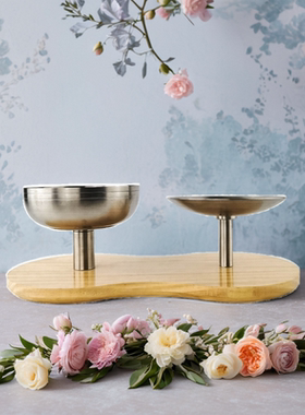 桌上双碗护颈椎猫碗不锈钢猫食盆单碗防打翻猫咪碗碟宠物饭盆水碗