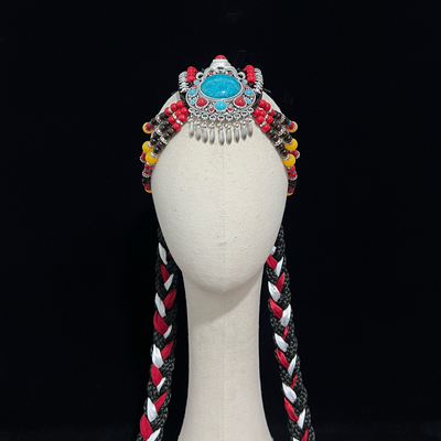 饰良人新款少数民族藏族舞蹈头饰艺考独舞藏族组合舞蹈头饰