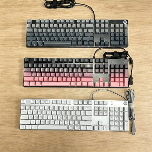 HP/惠普GK400F机械键盘104键有线电竞游戏电脑台式机青轴