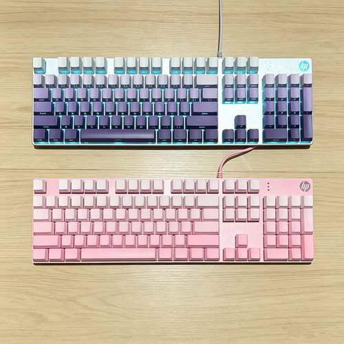 HP/惠普GK400F机械键盘104键有线电竞游戏电脑台式机青轴