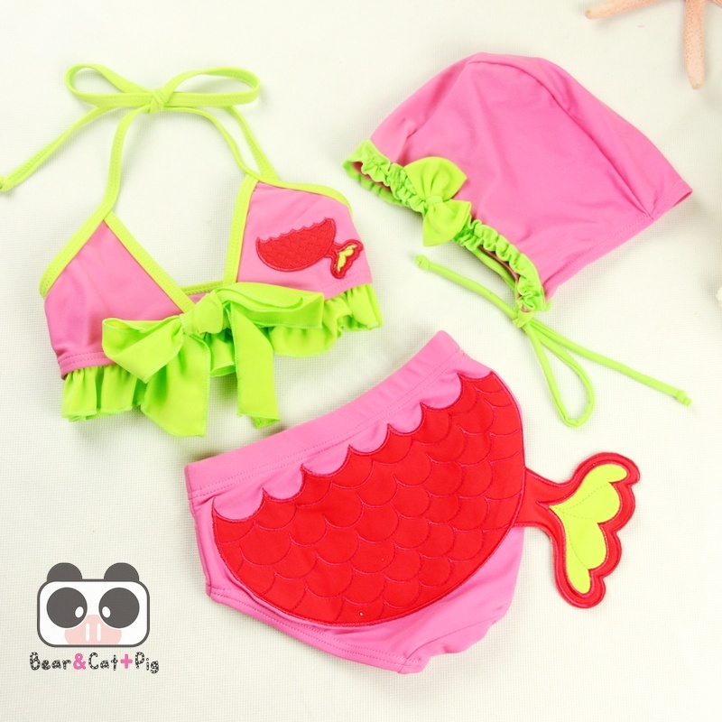 比基尼女童泳衣裤大童小女孩美人鱼尾巴分体幼婴儿宝宝游泳衣儿童
